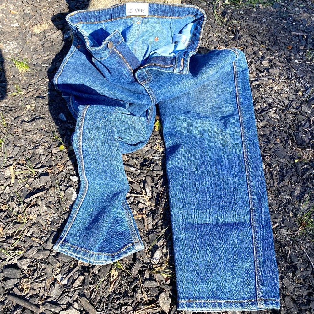 Duer Midweight Denim High Rise Straight Carpenter